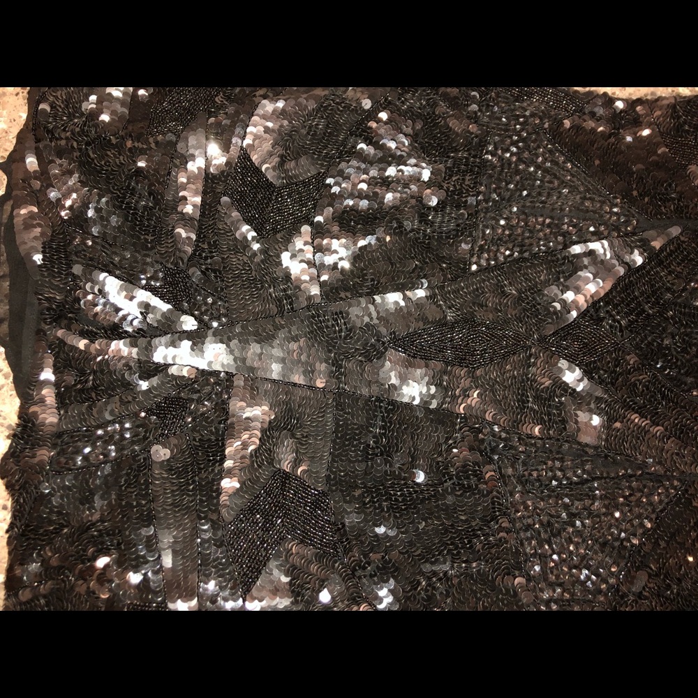 Sequins black dress